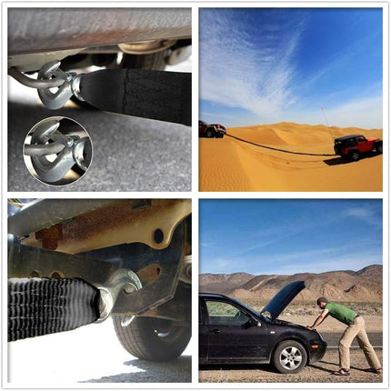 Trailer Winch Strap 2" x 20' with Safety Snap Hook 10000 lbs for Towing Vehicles, Boats and Jet Ski | Polyester | Longer Warranty.