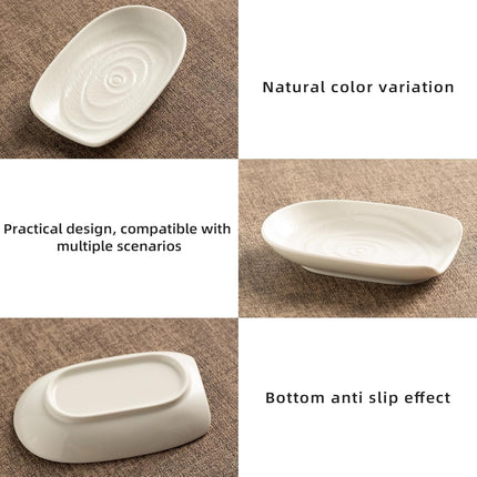 Ceramic Spoon Rest for Kitchen Counter 5.1 Inch Porcelain Spoon Holder Farmhouse Cooking and Coffee Spoon Rest for Stove Top (white).