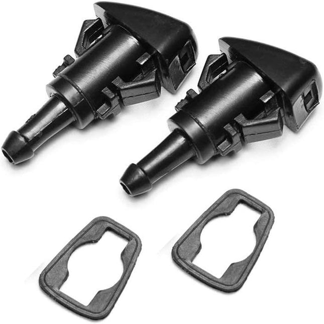 Front Windshield Washer Nozzles Wiper Spray Kit- For: Dodge, Ram, Jeep - Replaces OEM #: 4805742AB, 5116079AA.