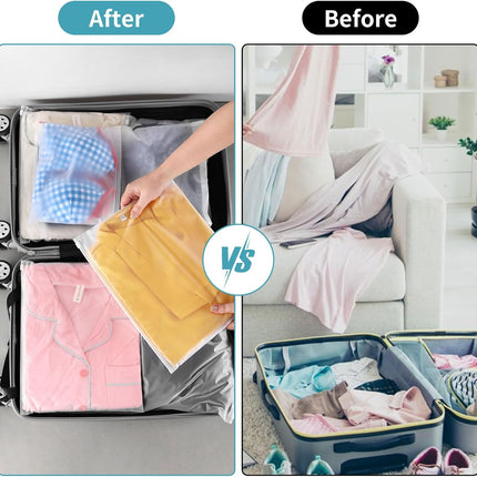 25 Pcs 13x10 Inch Frosted Resealable Clothing Bags - 3 Mil Heavy-Duty Plastic Packaging for Apparel Storage | Travel & Small Business Organizer for Shirts, Delicate Garments-No Vent Holes.