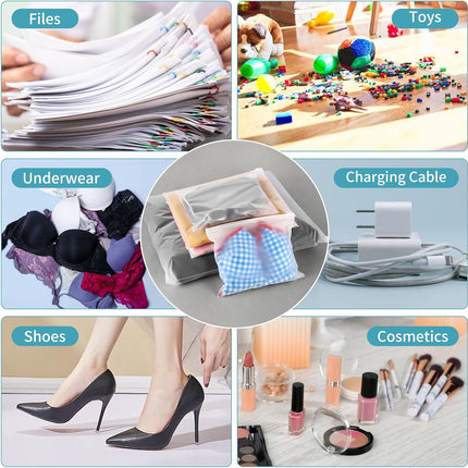 25 Pcs 13x10 Inch Frosted Resealable Clothing Bags - 3 Mil Heavy-Duty Plastic Packaging for Apparel Storage | Travel & Small Business Organizer for Shirts, Delicate Garments-No Vent Holes.