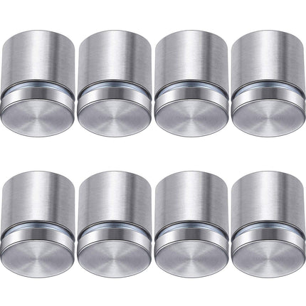 8 Pcs Sign Standoff Screws Advertising Screws Stainless Steel Wall Standoff Mounts Glass Acrylic Nail (1 x 1 Inch).