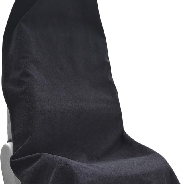 Car Seat Covers Universal Car Protective Front Seat Covers Washable Non-Slip Seat Protectors for Gym Workouts,Waterproof and Sweatproof Towel Seat Covers for Cars,Trucks, Jeeps (Black).