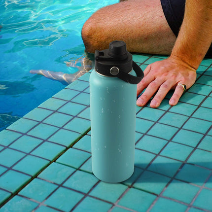 Wide Mouth Lid with Flexible Handle Compatible with Hydro Flask 12/16/18/20/32/40/64 Oz, Fits Simple Modern, Takeya, Iron Flask, BUZIO and Most Wide Mouth Water Bottles (Black, 1 Pack).