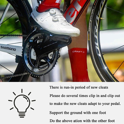 Road Bike Cleats for Shimano SPD-SL Locking Cycling Pedals Cleat for Shimano SH10 SH11 SH12 System Shoes.