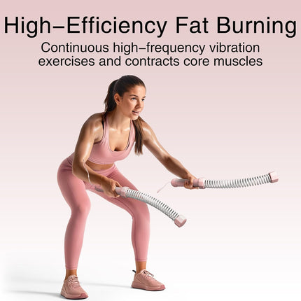 2PCS Weighted Ropeless Battle Ropes, 3.5 lbs in total, Heavy Duty Workout Rope for Home Gym with Training Poster, Portable Workout Rope for Strength Training, HIIT, Cardio, Non-Slip Grip, Fitness Equipment for Men & Women.