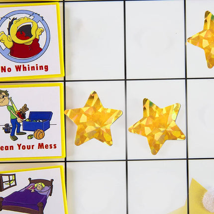 1.5" Large Holographic Gold Star Stickers for Kids Reward, 500 Pcs Foil Star Metallic Stickers Roll for Behavior Chart, Student Planner and School Classroom Teacher Supplies.