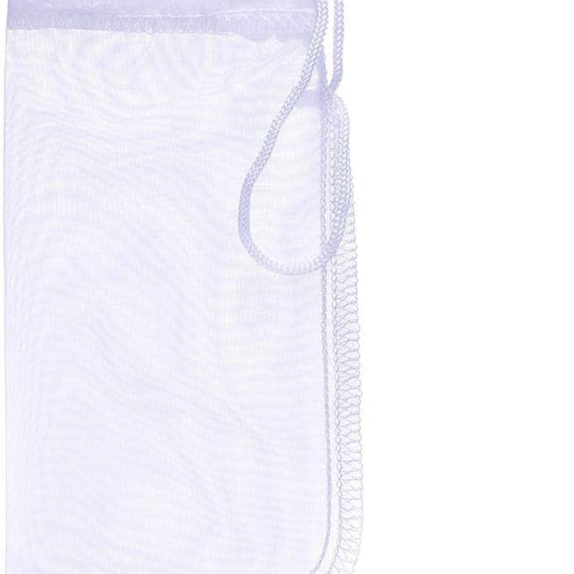 Media Filter Bag Aquarium Extra Fine,Reusable 180 Micron Drawstring Mesh Filter Bags for Very Fine Resins Filter (7.5"*3.6" (6 Pack)).