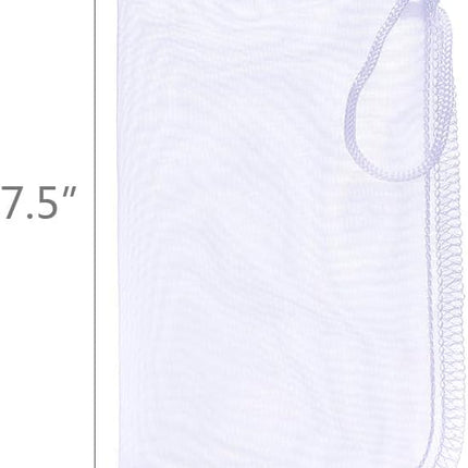 Media Filter Bag Aquarium Extra Fine,Reusable 180 Micron Drawstring Mesh Filter Bags for Very Fine Resins Filter (7.5"*3.6" (6 Pack)).