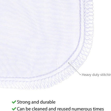 Media Filter Bag Aquarium Extra Fine,Reusable 180 Micron Drawstring Mesh Filter Bags for Very Fine Resins Filter (7.5"*3.6" (6 Pack)).