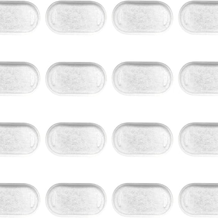16 Pack Replacement Filters for Cat/Dog Water Fountain - Stainless Steel, 67oz/2L Adjustable Water Flow, Super Quiet.