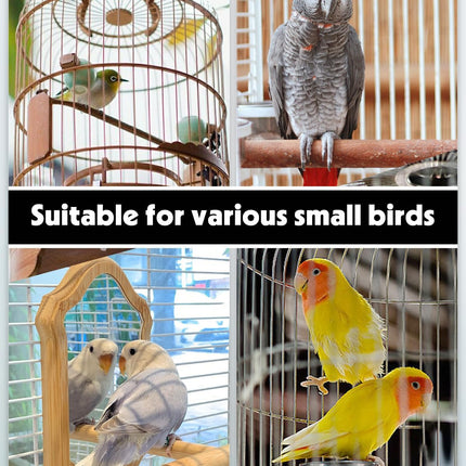Bird Water Dispenser, Automatic Water Feeder, Plastic Cage Water Dispenser, White Parrot Waterer for Small Parakeet Cockatiel Budgie Lovebirds (Not Fit for Food Feeding).