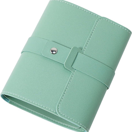 Earring Holder Organizer with Foldable Book Design Jewelry Book Organizer, Portable Pu Leather Travel Earring Case(Green).