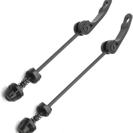 Road Mountain Bicycle MTB Wheel Hub Front and Rear Skewers Quick Release Clip Bolt Lever Axle QR 145/180 mm, a Pair.