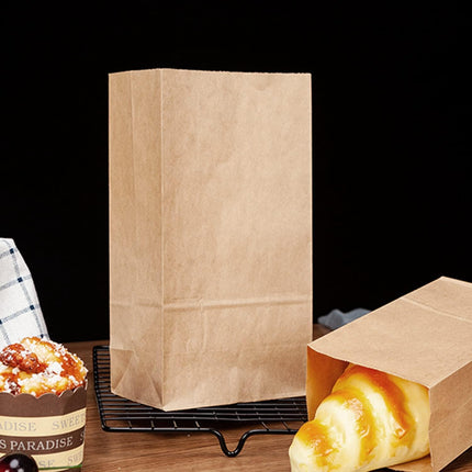 50 Pack 12 Lb Brown Paper Lunch Bags, 12.5" x 7" x 4.3" Large Bread Bags Bulk, Heavy Duty kraft Paper Sacks for Grocery Wrapping, Retail Shopping, Bakery, Party Favors.