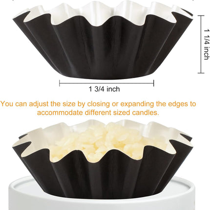 70P Wax Melt Liners, Reusable Wax Warmer Liners for Any Wax Cubes, Leakproof Wax Melt Cups for Scented Candle, Plug in Warmers, Electric Wax Melters and Wax Burner(Black).