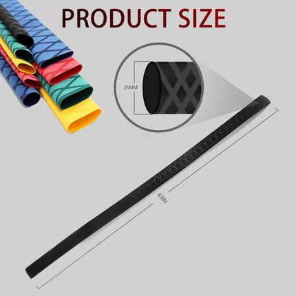 X-Tube Heat Shrink Wrap Tubing 39"&64" Lengths for Rod Grips-5 Color 14 Sizes.