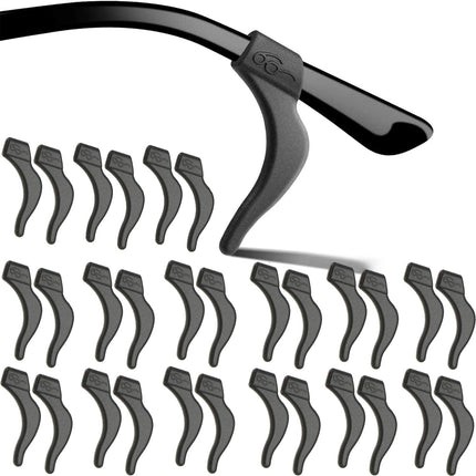 Eyeglass Ear Grips - 21 Pairs Glasses Anti-Slip, Comfortable Silicone Elastic Eyeglasses Temple Tips Sleeve Retainer, Prevent Eyewear Sunglasses Spectacles Glasses Slipping (Black-2).