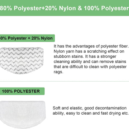 6 Pack 1940 1806 2685A Steam Mop Pads For Bissell Powerfresh Steam Mop Deluxe Pet Lift-Off Plus Slim Scrubbing Steam Mop Replacement Pad. 1940A 2814 1544A 2075A Power Fresh Steamer Pad Refill Washable.