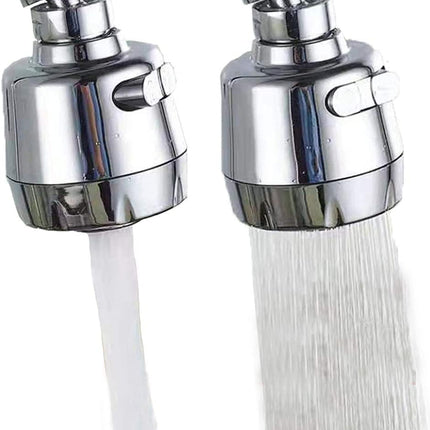 360° Swivel Kitchen Sink Faucet Aerator Faucet Sprayer Attachment Tap Aerator Faucet Nozzle Faucet Head 55/64'' Female Thread for Kitchen, Bathroom Faucet (Shorter Style 1PC,Adapter Included).