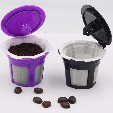 Disposable Coffee Filter Paper for Keurig Brewers Single Serve 1.0 and 2.0, 200 Count Replacement Coffee Filter Paper Liner Compatible with All Reusable K Cup Coffee Pod, Refillable Capsule, White.