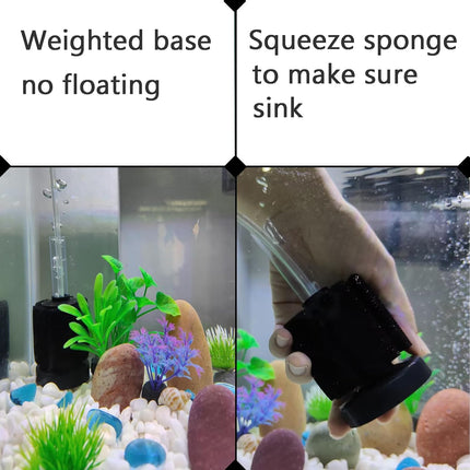 3 Pack Aquarium Bio Sponge Filter Breeding Fry Betta Shrimp Nano Fish Tank (Small up to 10Gal).