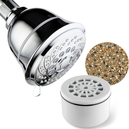 AquaCare by HotelSpa 1139 Replacement Disposable Enriched KDF Cartridge for Compact Universal Shower Filter or Filtered Shower Heads/Handheld Showers.