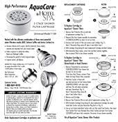 AquaCare by HotelSpa 1139 Replacement Disposable Enriched KDF Cartridge for Compact Universal Shower Filter or Filtered Shower Heads/Handheld Showers.