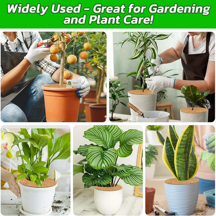 4pcs Coconut Fiber Mulch Ring Tree Plant Protector Mat, 14 Inch Natural Coco Coir Tree Mulch Ring Plant Pot Soil Cover, Tree Rings Disc Plant Cover for Indoor Outdoor Plants, Landscaping.