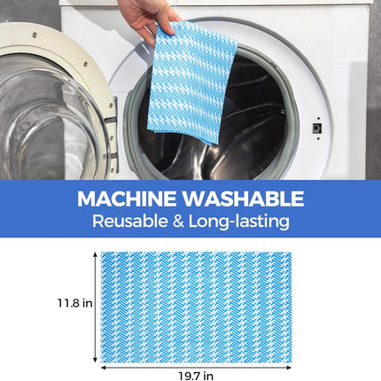 Reusable Cleaning Towels, Multi-Purpose Handy Towel, Blue Handi Wipe Reusable Cloths, Disposabel Dry Kitchen Wipes, Dish Cloths, Durable, Absoebent,Dry Quickly, 50 Count.