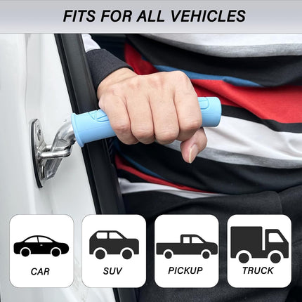 2 Pack Car Door Handle for Elderly Car Handle Assist Portable Vehicle Support Handle for Easy Sit to Stand Assistance Auto Cane for Seniors and Handicapped Supports Up to 450 Pounds.