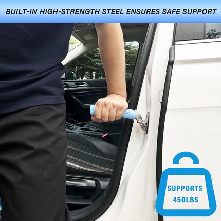 2 Pack Car Door Handle for Elderly Car Handle Assist Portable Vehicle Support Handle for Easy Sit to Stand Assistance Auto Cane for Seniors and Handicapped Supports Up to 450 Pounds.