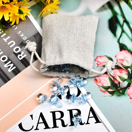 50pcs Double Canvas Drawstring Bag Cotton Pouch Gift Sachet Bags Muslin Reusable Tea Bag 2.75x4 Inch.