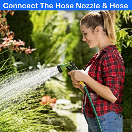 Garden Hose Quick Connector, Solid Brass 3/4 Inch GHT Thread Garden Quick Connect Kit, Male and Female No-Leak Water Hose Fittings (4 Set).
