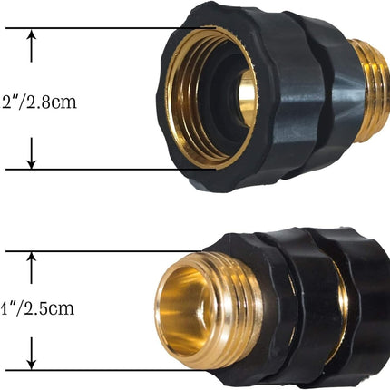 Garden Hose Quick Connect, 3/4 Inch Male and Female Garden Hose Fitting Quick Connector (8 Sets).