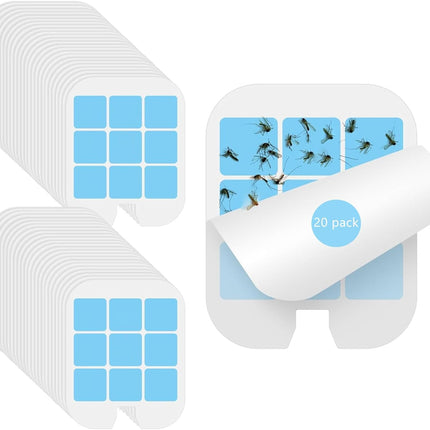 20 Pack Refill Glue Cards Compatible with Safer Home Fly Trap Refill,Applicable to SH502、SH503、23005-06 and DT3005W、DT3005W-DS3, Flying Insect Trap Refill Replacement.