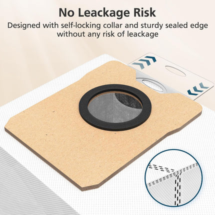 18 pcs Dust Bags for eufy Omni C20 C10 Robot Vacuum, 3.6L Large Capacity Replacement Bags with 3-Layer Odorproof & Leakproof Fabric.