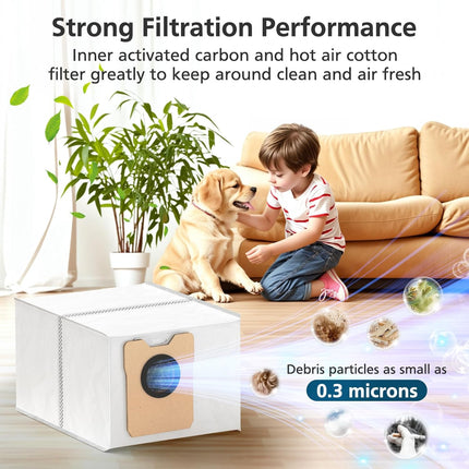 18 pcs Dust Bags for eufy Omni C20 C10 Robot Vacuum, 3.6L Large Capacity Replacement Bags with 3-Layer Odorproof & Leakproof Fabric.