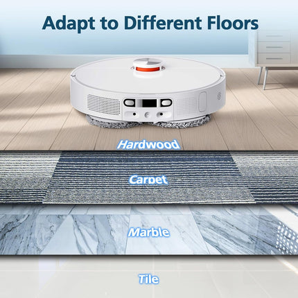 6-Pack Mop Pads for Dreame L40 Ultra/X40 Ultra/X50 Ultra/L50 Ultra/L10S Ultra/ L10s Pro Ultra Heat/L10S Ultra Gen2/L40S Ultra/X30 Ultra/L10 Ultra Robot Vacuum, Washable Microfiber Replacement Pads.
