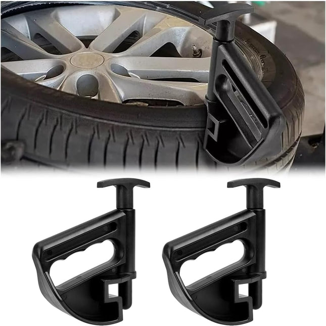2PCS Car Tire Changer, Nylon Vehicle Tire Bead Clamp Drop Center Tool, Heavy Duty Automotive Rim Pry Tire Changer Wheel Changing Helper Accessories, Universal for Most Cars.