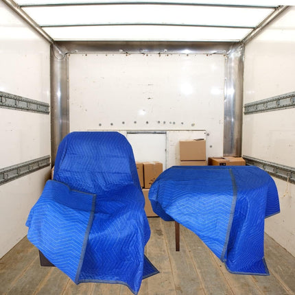 3 Pack Moving Blankets 40x72in Heavy Duty Padded Packing Blankets for Moving Shipping Protecting Furniture Professional Quilted Furniture Blankets for Moving Supplies.