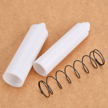 2 Pcs Universal Toilet Paper Holder Replacement Rod Spring Loaded Plastic Retractable Paper Replacement Rod Toilet Tissue Roll Holder Insert for Bathroom Home Fixture Accessories(White).