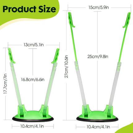 Baggy Rack Holder for Food Meal Prep,Plastic Freezer Bag Holder Stand for Filling, Adjustable Food Storage Bag Holders,Gallon Bag Holder (Pack of 4).