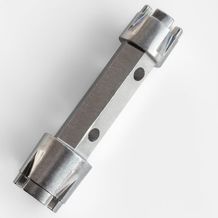 Tub Drain Remover Wrench Removal Tool Dual Ended Dumbell for Bath Drains Heavy Duty Aluminum.