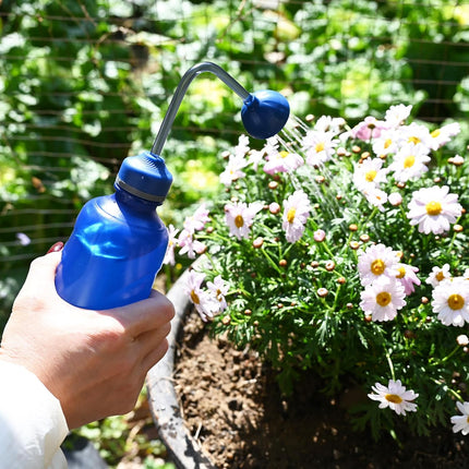 Watering Can for Seedlings, Small Watering Can for House Plant Garden Flower 15oz/0.45l (Blue).