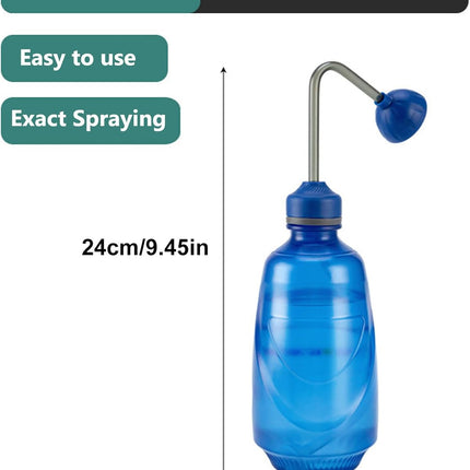 Watering Can for Seedlings, Small Watering Can for House Plant Garden Flower 15oz/0.45l (Blue).