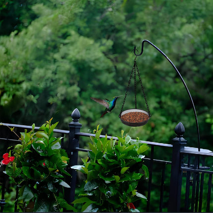 Hanging Bird Feeder, Birdfeeder Hanging for Garden Yard Outside Hanging Bird Feeder Tray - Metal Mesh Platform Feeders for Birds Outside Outdoors Hanging for Attracting Birds - Original.