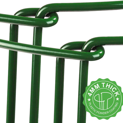 6 Pack Plant Support Plant Stakes, Metal Peony Support, Garden Plant Supports, Plant Cage, Plant Support Ring, Plant Support Stakes for Peony, Tomato, Hydrangea, Indoor Plants, 9.8 W x 15.7 H.