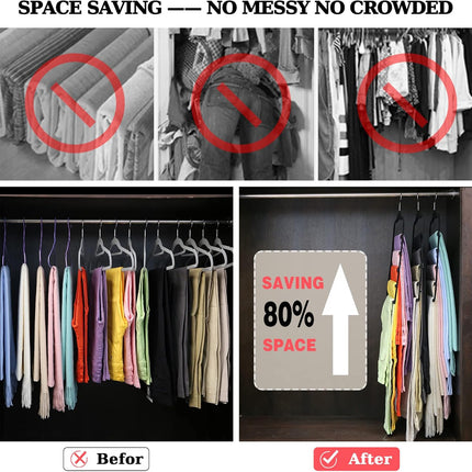 Closet Organizers and Storage,3 Pack Velvet Pants-Hangers-Space-Saving,Non Silp 5 Tier Scarf Jeans Organizer,Dorm Room Essentials for College Students Girls Boys Guys,Organization and Storage.