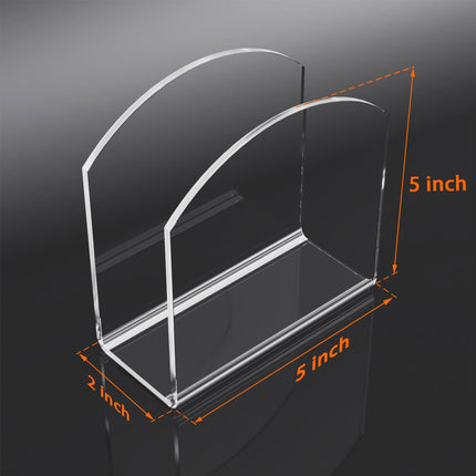 Napkin Holder, 2 Pack Clear Acrylic Napkin Tissue Holder for Table,Tissue Paper Cocktail Napkin Holder for Kitchen, Dinner Napkin Dispenser for Bar, Restaurant.